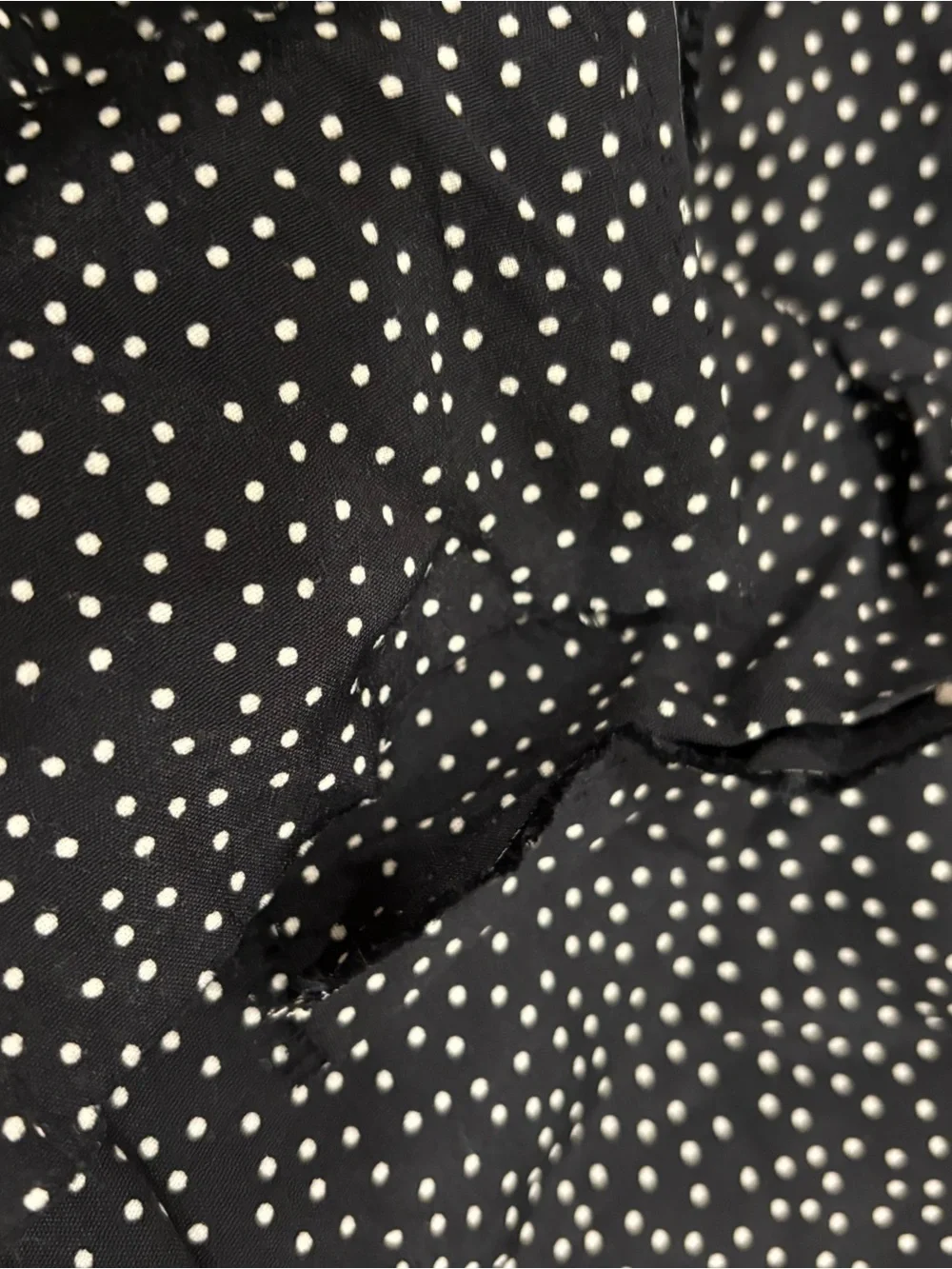 Black Polka Dot Women's Skirt fabric- Classic Polka Print